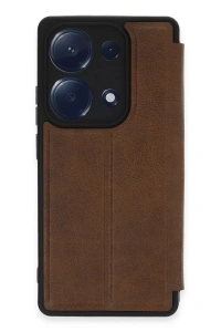 Xiaomi Redmi Note 13 Pro 4G Kılıf Flip Cover - Taba