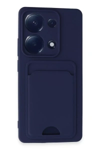 Xiaomi Redmi Note 13 Pro 4G Kılıf Kelvin Kartvizitli Silikon - Lacivert