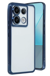Xiaomi Redmi Note 13 Pro 4G Kılıf Lensli Silikon - Lacivert