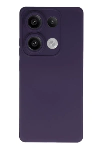 Xiaomi Redmi Note 13 Pro 4G Kılıf Nano içi Kadife Silikon - Mor