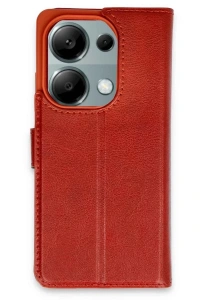 Xiaomi Redmi Note 13 Pro 4G Kılıf Trend S Plus Kapaklı Kılıf - Kırmızı