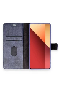 Xiaomi Redmi Note 13 Pro 4G Kılıf Trend S Plus Kapaklı Kılıf - Siyah