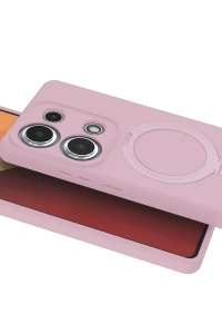 Xiaomi Redmi Note 13 Pro 4G Regal Magsafe Standlı Kapak - Açık Pembe