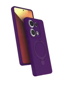 Xiaomi Redmi Note 13 Pro 4G Regal Magsafe Standlı Kapak - Derin Mor