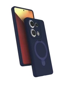 Xiaomi Redmi Note 13 Pro 4G Regal Magsafe Standlı Kapak - Lacivert