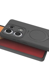Xiaomi Redmi Note 13 Pro 4G Regal Magsafe Standlı Kapak - Titan Gri