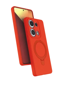 Xiaomi Redmi Note 13 Pro 4G Regal Magsafe Standlı Kapak - Turuncu