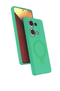Xiaomi Redmi Note 13 Pro 4G Regal Magsafe Standlı Kapak - Yeşil