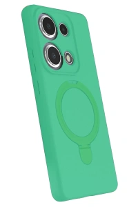 Xiaomi Redmi Note 13 Pro 4G Regal Magsafe Standlı Kapak - Yeşil