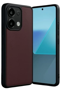 Xiaomi Redmi Note 13 Pro 5G Kılıf Aras Deri Kapak - Bordo