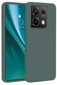 Xiaomi Redmi Note 13 Pro 5G Kılıf First Silikon - Koyu Yeşil