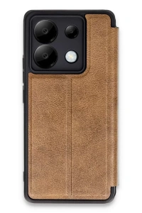 Xiaomi Redmi Note 13 Pro 5G Kılıf Flip Cover - Taba