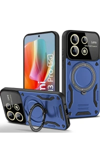 Xiaomi Redmi Note 13 Pro 5G Kılıf Joy Lens Standlı Kapak - Lacivert
