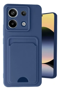 Xiaomi Redmi Note 13 Pro 5G Kılıf Kelvin Kartvizitli Silikon - Lacivert
