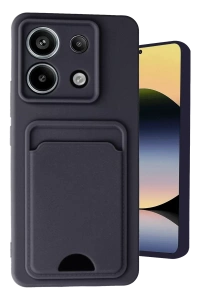 Xiaomi Redmi Note 13 Pro 5G Kılıf Kelvin Kartvizitli Silikon - Siyah
