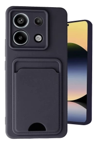 Xiaomi Redmi Note 13 Pro 5G Kılıf Kelvin Kartvizitli Silikon - Siyah