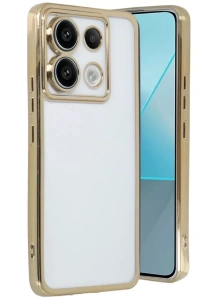 Xiaomi Redmi Note 13 Pro 5G Kılıf Lensli Silikon - Gold