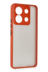 Xiaomi Redmi Note 13 Pro 5G Kılıf Montreal Silikon Kapak - Kırmızı