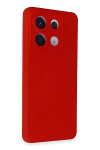 Xiaomi Redmi Note 13 Pro 5G Kılıf Nano içi Kadife Silikon - Kırmızı