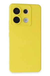 Xiaomi Redmi Note 13 Pro 5G Kılıf Nano içi Kadife Silikon - Sarı