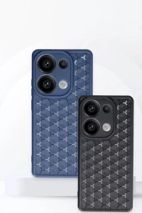 Xiaomi Redmi Note 13 Pro 5G Kılıf Petek Silikon Kapak - Lacivert