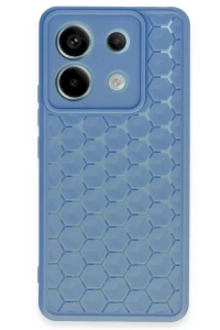 Xiaomi Redmi Note 13 Pro 5G Kılıf Petek Silikon Kapak - Mavi