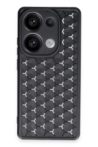 Xiaomi Redmi Note 13 Pro 5G Kılıf Petek Silikon Kapak - Siyah