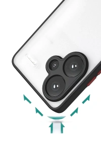 Xiaomi Redmi Note 13 Pro Plus Kılıf Montreal Silikon Kapak - Siyah