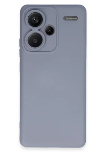 Xiaomi Redmi Note 13 Pro Plus Kılıf Nano içi Kadife Silikon - Gri