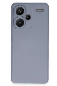 Xiaomi Redmi Note 13 Pro Plus Kılıf Nano içi Kadife Silikon - Gri