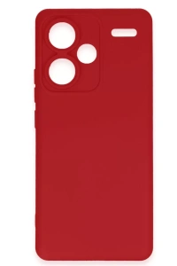 Xiaomi Redmi Note 13 Pro Plus Kılıf Nano içi Kadife Silikon - Kırmızı