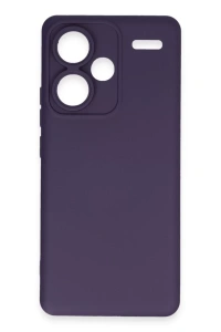 Xiaomi Redmi Note 13 Pro Plus Kılıf Nano içi Kadife Silikon - Mor