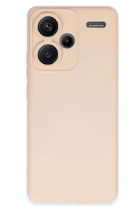 Xiaomi Redmi Note 13 Pro Plus Kılıf Nano içi Kadife Silikon - Pudra