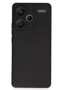 Xiaomi Redmi Note 13 Pro Plus Kılıf Nano içi Kadife Silikon - Siyah