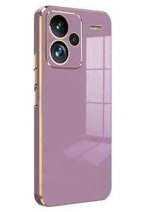 Xiaomi Redmi Note 13 Pro Plus Kılıf Volet Silikon - Mor