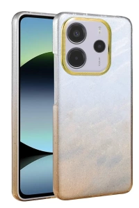 Xiaomi Redmi Note 14 4G Glossy Kapak - Çöl Titanyum