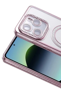 Xiaomi Redmi Note 14 4G Joke Simli Magneticsafe Kılıf - Pembe