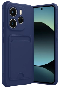 Xiaomi Redmi Note 14 4G Kelvin Kartvizitli Silikon - Lacivert