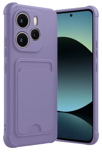 Xiaomi Redmi Note 14 4G Kelvin Kartvizitli Silikon - Lila