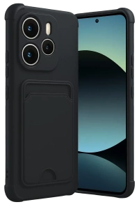 Xiaomi Redmi Note 14 4G Kelvin Kartvizitli Silikon - Siyah