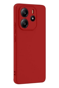 Xiaomi Redmi Note 14 4G Kılıf First Silikon - Kırmızı