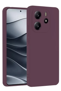 Xiaomi Redmi Note 14 4G Kılıf First Silikon - Mürdüm