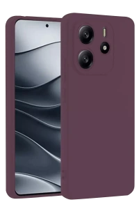Xiaomi Redmi Note 14 4G Kılıf First Silikon - Mürdüm
