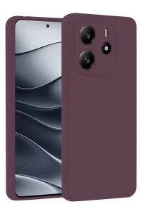 Xiaomi Redmi Note 14 4G Kılıf First Silikon - Mürdüm