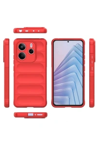 Xiaomi Redmi Note 14 4G Kılıf Optimum Silikon - Kırmızı
