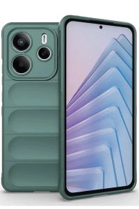 Xiaomi Redmi Note 14 4G Kılıf Optimum Silikon - Koyu Yeşil