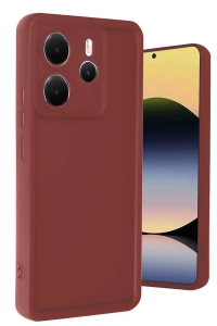 Xiaomi Redmi Note 14 4G Kılıf Viera Silikon - Bordo