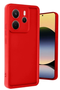 Xiaomi Redmi Note 14 4G Kılıf Viera Silikon - Kırmızı