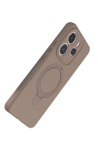 Xiaomi Redmi Note 14 4G Regal Magsafe Standlı Kapak - Çöl Titanyum
