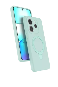 Xiaomi Redmi Note 14 4G Regal Magsafe Standlı Kapak - Su Yeşili